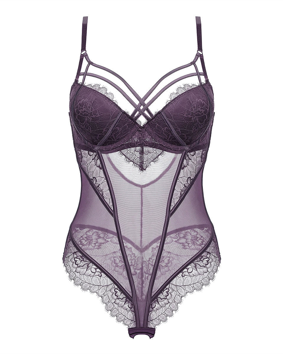 COCO | Purple Lace Bodysuit