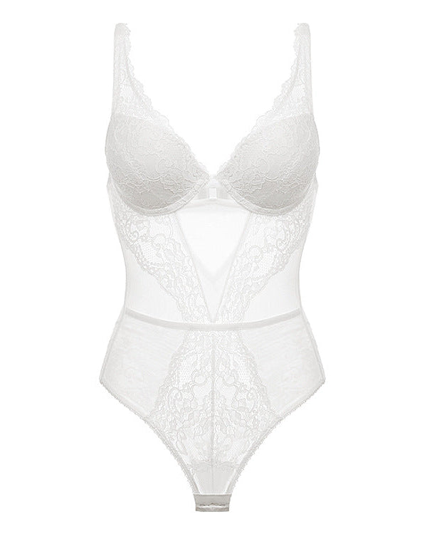 ANASTASIA | White Lace Bodysuit