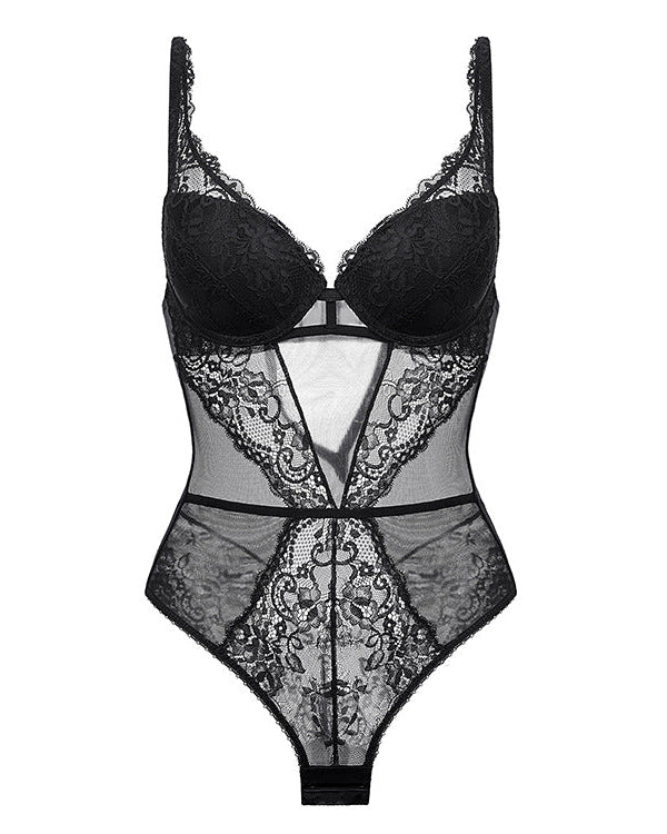 ANASTASIA | Black Lace Bodysuit