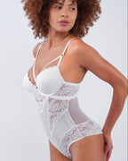 AMELIA | White Lace Bodysuit