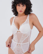 ANASTASIA | White Lace Bodysuit
