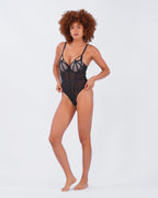 LANA | Black Lace Bodysuit