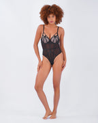 LANA | Black Lace Bodysuit