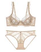MARIE | Beige Lace Lingerie Set