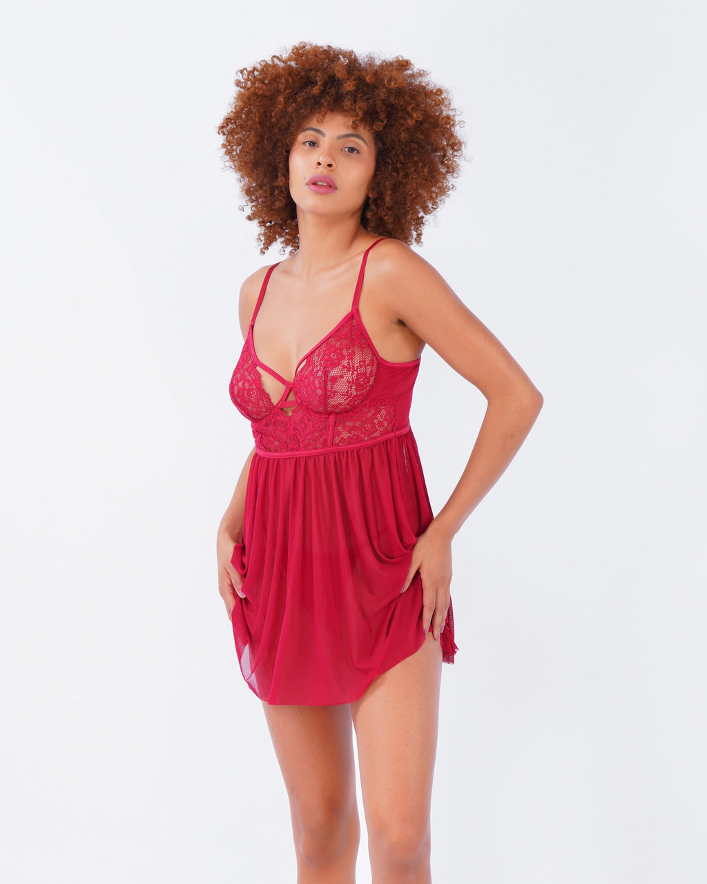 SCARLETT | Red Lace Bodysuit