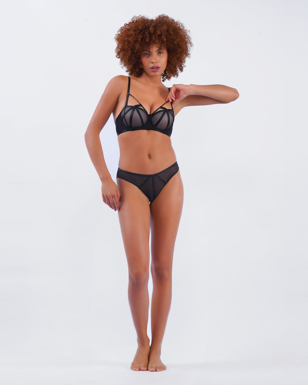 AMY | Black Lace Lingerie Set