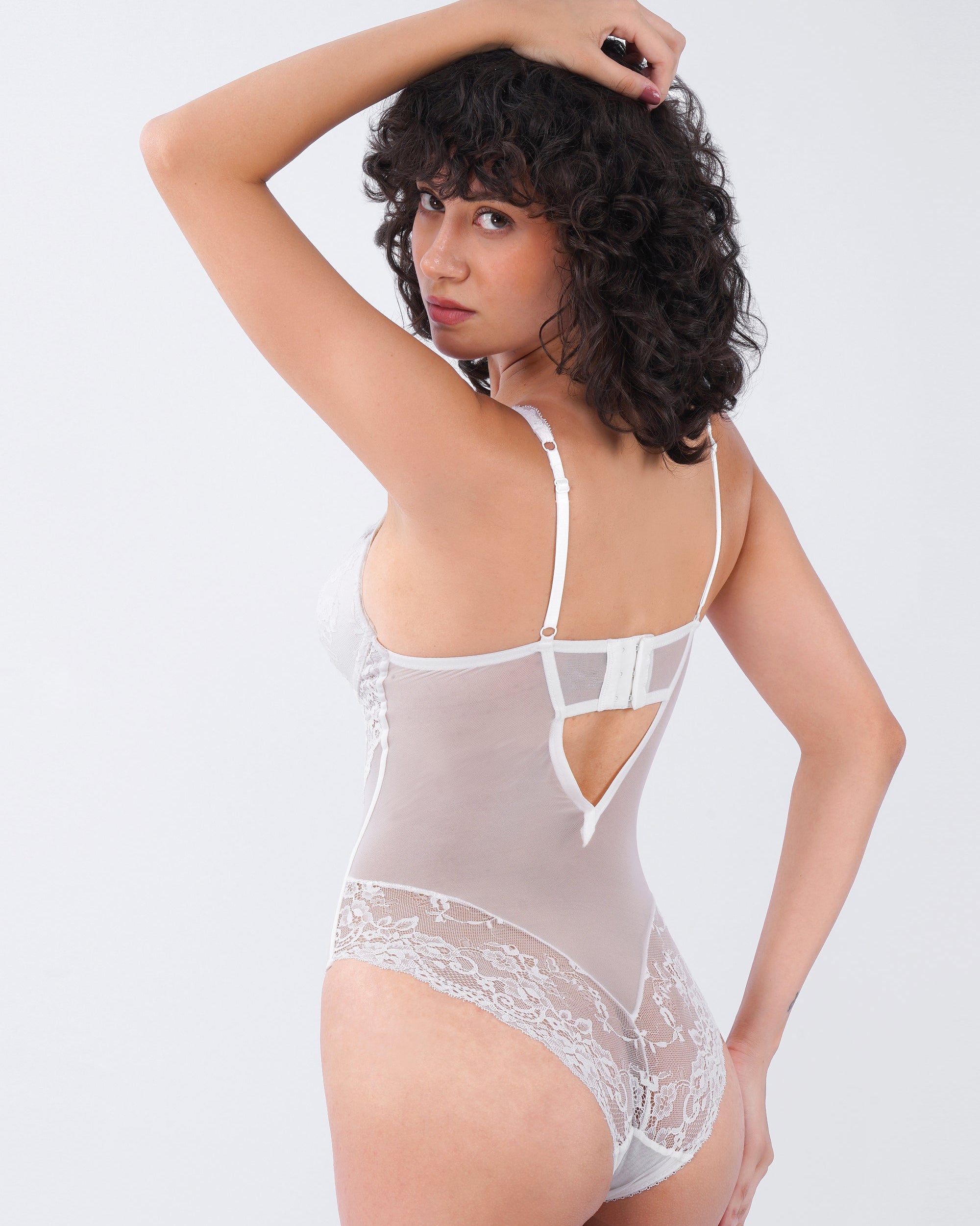 ANASTASIA | White Lace Bodysuit