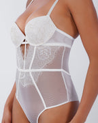 DIANE | White Lace Bodysuit