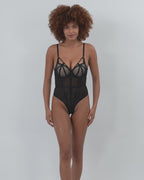 LANA | Black Lace Bodysuit