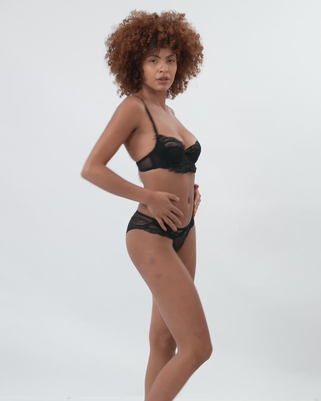 OLIVIA | Black Lace Lingerie Set
