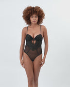 DIANE | Black Lace Bodysuit