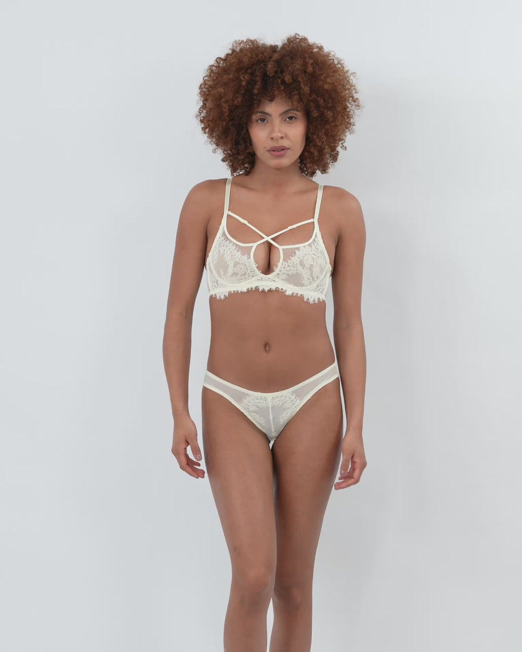 CHLOE | Beige Lace Lingerie Set