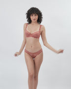 MARIE | Pink Lace Lingerie Set